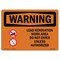 Signmission Safety Sign, OSHA WARNING, 7" Height, 10" Width, Lead Renovation Work, Landscape OS-WS-D-710-L-12664 - alternate 1